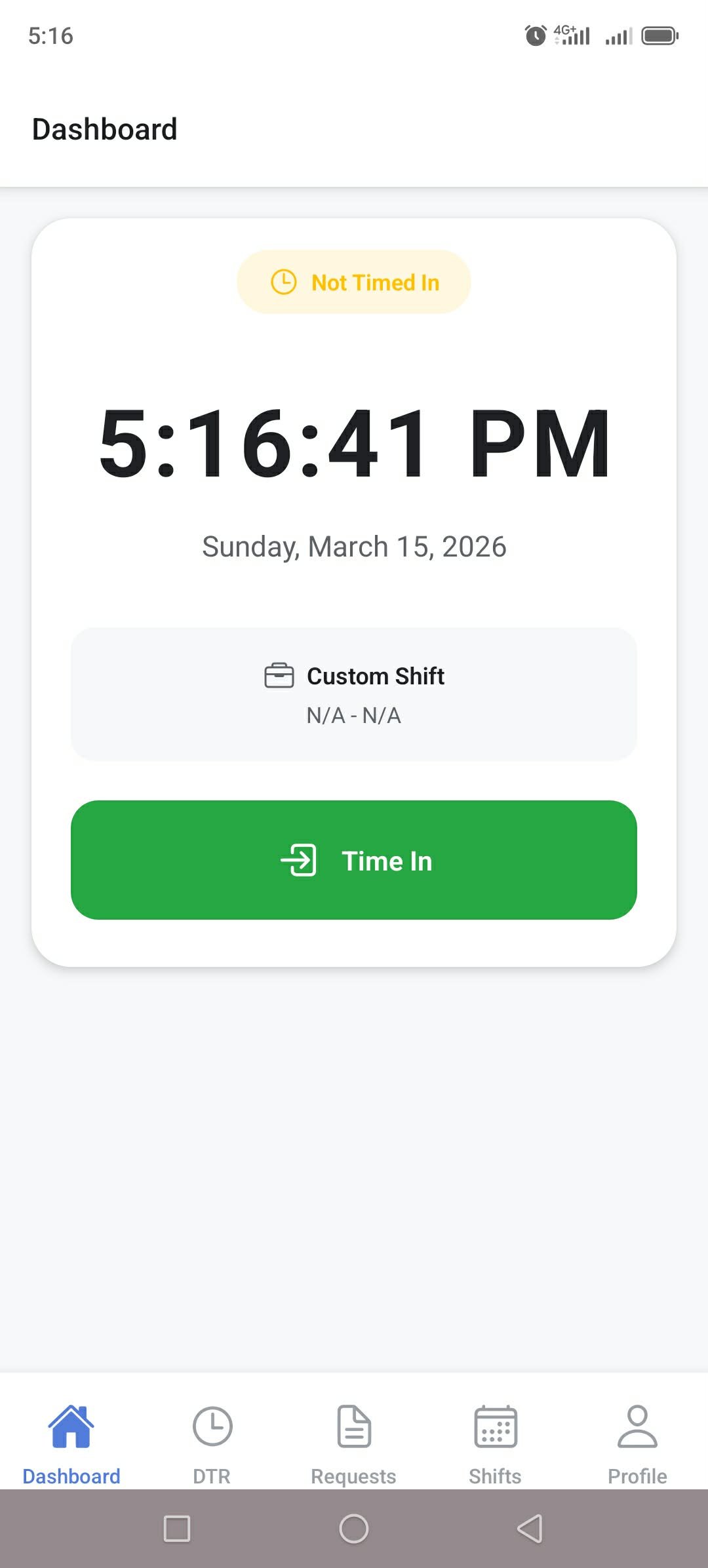 HRIS Mobile Dashboard